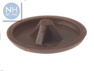 Screw Cover Cap Pozi Brown 100 Per Bag - 100PCC1 