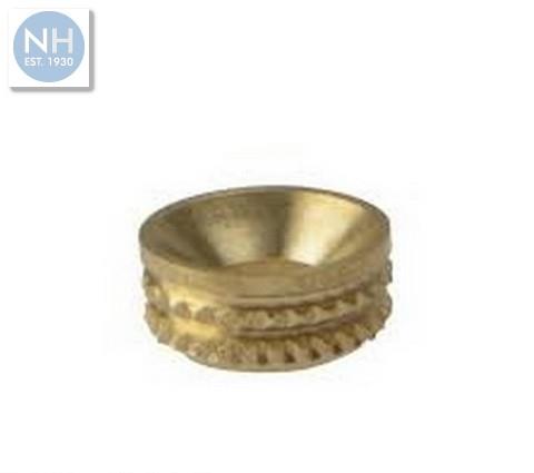 Screw Cup Socket 8 Brass 100 Per Bag - 100SCS8B 