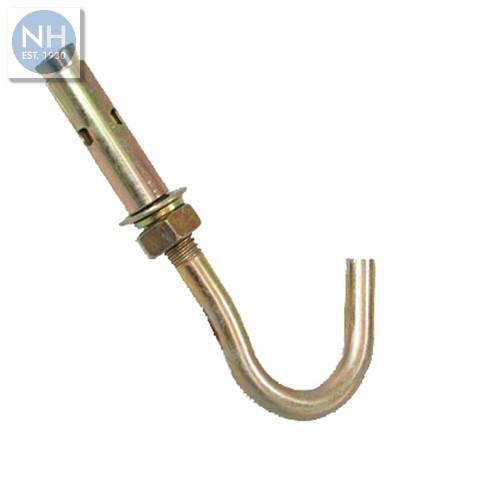 Anchor Bolt Hook M12 5 Per Bag - 5HOOK12 