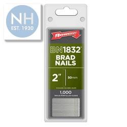 Arrow BN1832 50mm Brad Nails Pack of 1000 - ARRBN1832 