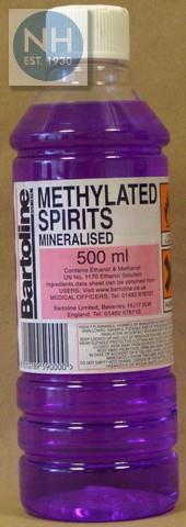 Bartoline Methylated Spirits 500ml - BARMET500 