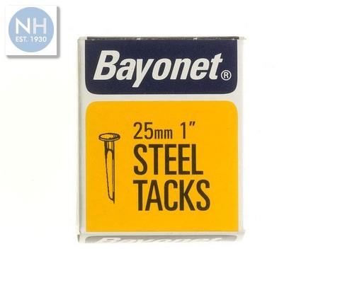 Bayonet 10210 Blued Tacks 25mm Display of 24 Boxes - BAY10210 