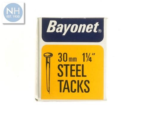 Bayonet 10212 Blued Tacks 30mm Display of 24 Boxes - BAY10212 