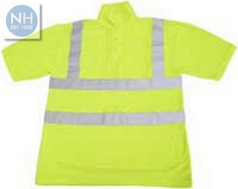 Yellow Hi-Viz Polo Shirt Large - BPC0118DAYL 