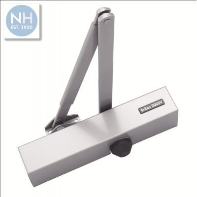 Briton 2003 Brass Door Closer Size 3 Width -  950mm Max Door Weight -  60kg - BRI2003PL 