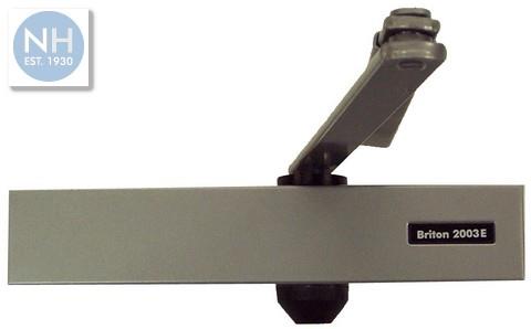 Briton 2003 Silver Door Closer Size 3 Width -  950mm Max Door Weight -  60kg - BRI2003SE 