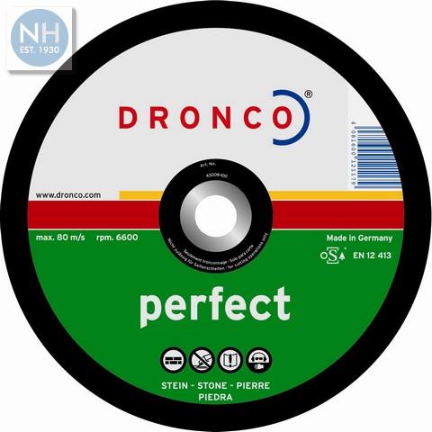 Dronco 230mm DPC Stone Cutting Discs Pk25 230mm x 3mm x 22.2mm 1237015 - DRO1237015 