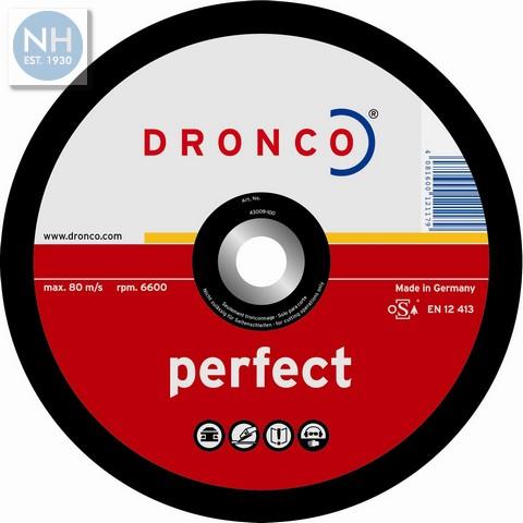 Dronco 102mm DPC Stone Grinding Discs Pk10 180mm x 6.4mm x 22.2mm 3186660 - DRO3186660 