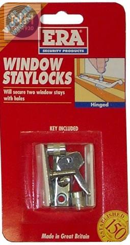 ERA 820-52 Satin Chrome Window Staylock Card of 2 - ERA82052 