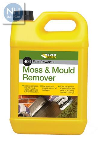 Everbuild 404 Moss and Mould Remover 5L Fungicidal Wash - EVEFUN5 