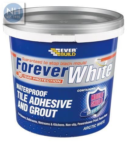 Forever White Tile Adhesive and Grout 1L - EVEFWTILE1 