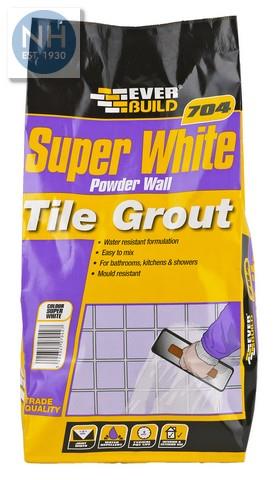 Everbuild 704 Powder Wall Tile Grout 3kg - EVEGROUT3 