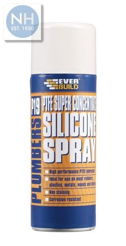 P19 Plumbers PTFE Silicone Spray 200ml - EVEP19SILSPRAY 