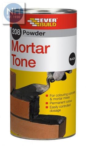 Everbuild 208 Black Powder Mortar Tone 1kg - EVEPMTBK1 