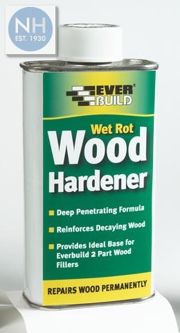Everbuild Wet Rot Wood Hardener 250ml - EVEWOODHARD2 