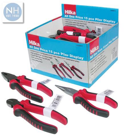 Hilka 26300015 15pc Assorted Plier Counter Display - HIL26300015 