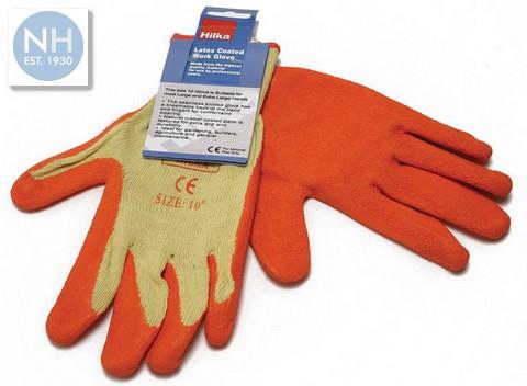 Hilka 75504508 Latex Coated Gloves Size 10 - HIL75565510 