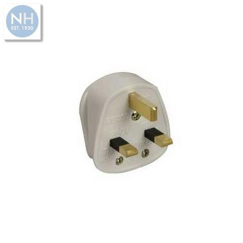 Status White Plug 13Amp - HNH13APLUGBULK16 