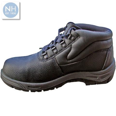 Black Safety Shoes Size 10 - HNH7110 
