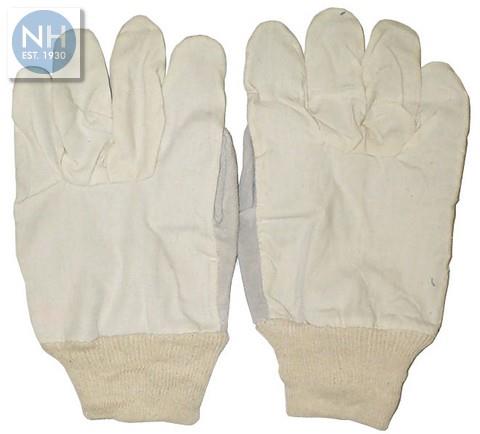 Cotton Back/Chrome Leather Gloves - HNHCOTTON 