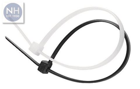 CABLE TIE BLACK 2.5MMX100MM - HNHCT100B 