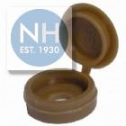 SCREW COVER CAP HINGED BROWN - HNHHCC1 