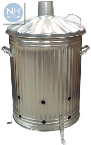 Galvanised Incinerator and Lid - HNHINCINERATOR 