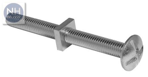 Roofing Bolt and Nut ZP M6x12 Box 200 - HNHRBN612 