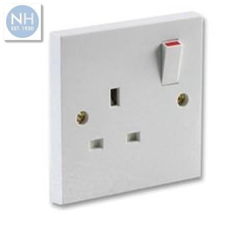 Status Wall Socket Switched 1 Gang 13Amp - HNHS1G13AWS8 