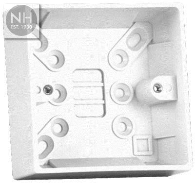 Status Pattress Box 25mm 1 Gang - HNHS1GPAT25MMX4 