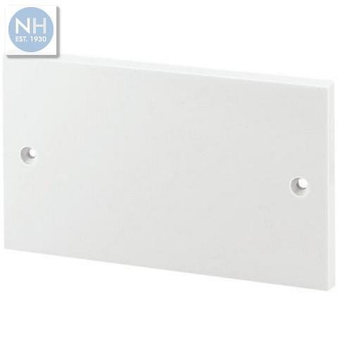 Status Blanking Plate White 2 Gang - HNHSDBP22 
