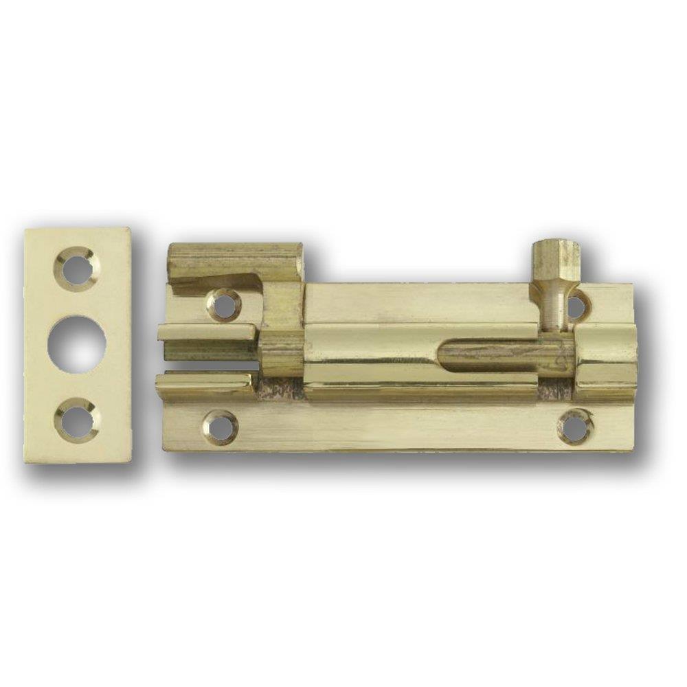 Securit B1527 Brass Necked Bolt 75mm - MPSB1527BULK 