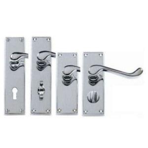 Securit DP2701 Chrome Scroll Internal Door Latch Pack - MPSDP2701 