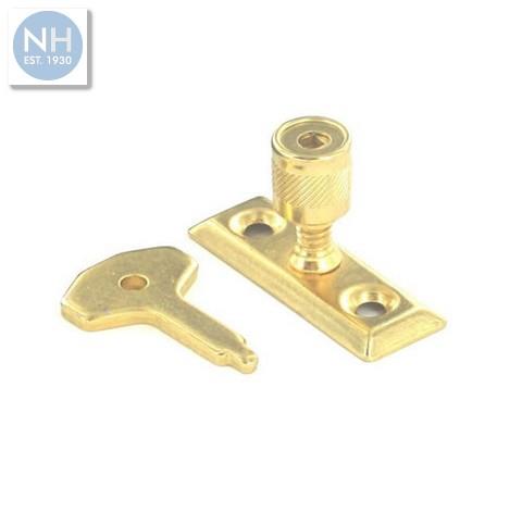 Securit S1040 Window stay lock brassed - MPSS1040 