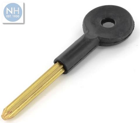 Securit S1064 Security bolt key brass/bla - MPSS1064 