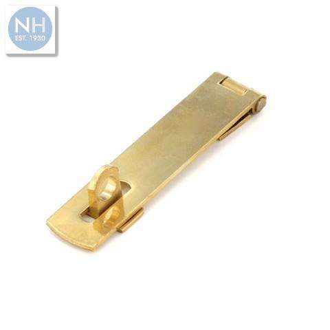 Securit S1463 63mm Brass safety hasp and sta - MPSS1463 