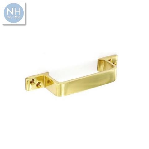 Securit S2667 125mm Brass pull handle - MPSS2667 