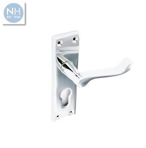 Securit S2704 Chrome Scroll Euro Lock Handle 155mm - MPSS2704 