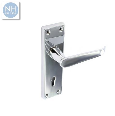 Securit S2705 155mm Chrome flat lock handl - MPSS2705 