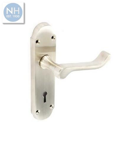 Securit S2730 170mm Nickel shaped lock han - MPSS2730 