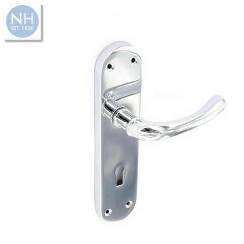 Securit S2830 170mm Rosa chrome lock handl - MPSS2830 