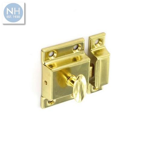 Securit S5454 50mm Cupboard turn brass pla - MPSS5454 