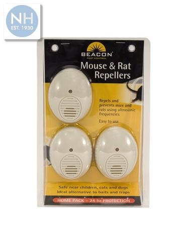 Rentokil FM87 Beacon Mouse/Rat Repeller x3 - RENFM87 