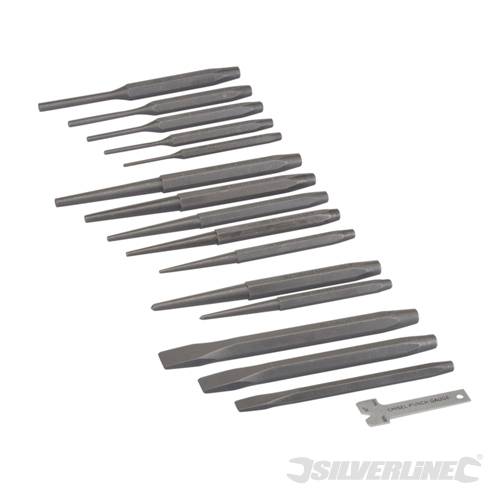 Silverline 124853 Punch and Chisel Set 16pce 16pce - SIL124853 