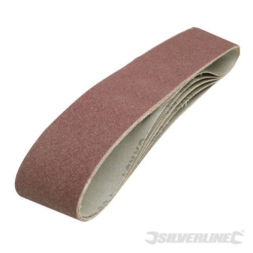 Silverline 186813 Sanding Belts 100 x 915mm 5pk 80 Grit - SIL186813 