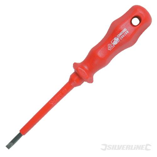Silverline 228524 VDE Expert Screwdriver Slotted 5.5 x 125mm - SIL228524 