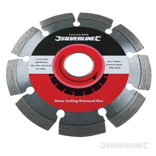 Silverline 244998 Laser Welded Diamond Blade 300 x 20mm - SIL244998 