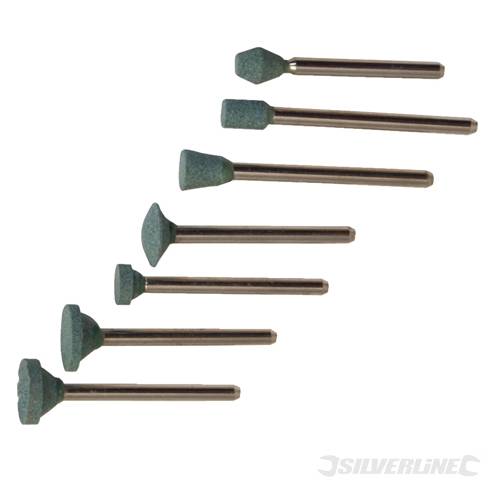 Silverline 245055 Silicon Stones Set 7pk 3.1mm dia mandrel - SIL245055 