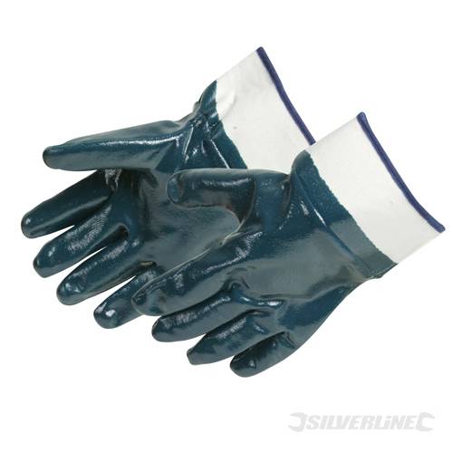 Silverline 282405 Jersey Lined Nitrile Gloves One Size - SIL282405 - SOLD-OUT!! 