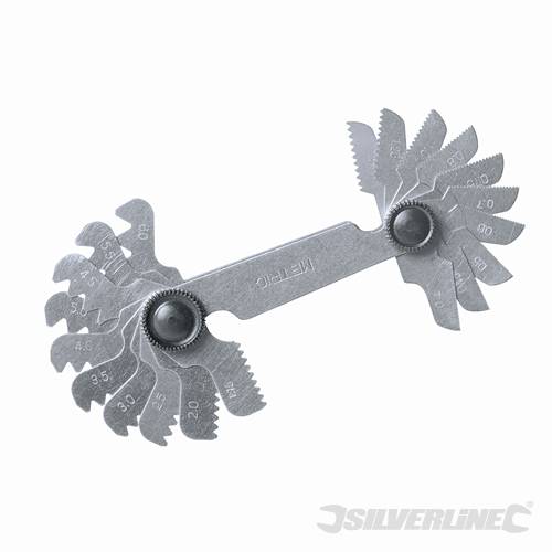 Silverline 282420 Screw Pitch Gauge Metric 0.4-6mm - SIL282420 